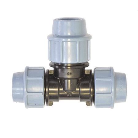 Трійник редукційний зворотний перехідний компресійний затискний 40х50х40 Unidelta