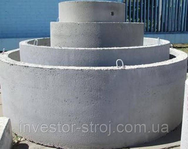 Бетонні кільця, кришки, кришки під люк, бетонні кільця від виробника, фото 1