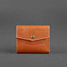 Жіночий шкіряний гаманець 2.1 коньяк, фото 6