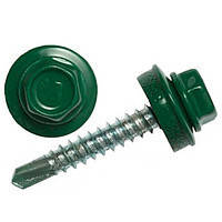 Саморіз покрівельний SDS 4,8 х35 мм зелені 6005 (6002)