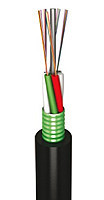 Оптоволоконный кабель,LT, 24 волокон одномодовые, полиэтилен, гофроброня