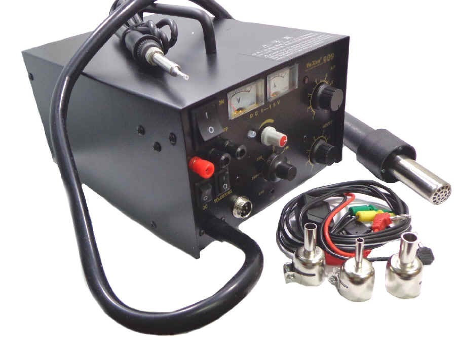 Паяльная станция YaXun YX-909 фен + паяльник + лабораторный блок ...