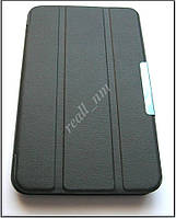 Черный кожаный Tri-fold case чехол-книжка № 3 для планшета Asus Memo Pad 7 Me170C Me170CX K017