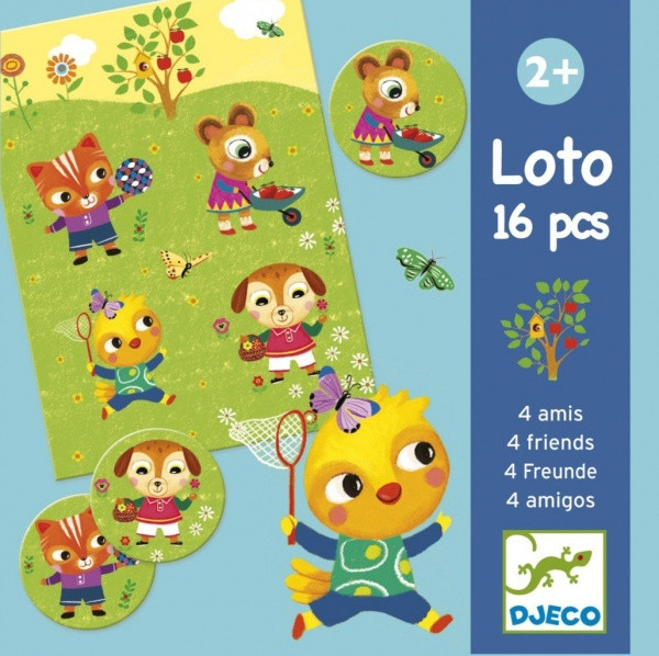 DJECO Гра дитяче лото 4 друзів, фото 1