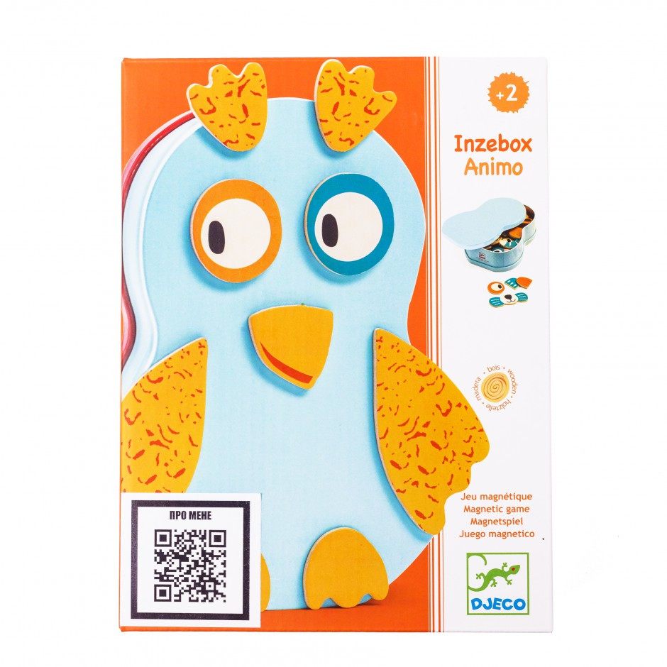 Магнітна гра Djeco Тварини Inzebox Animo DJ03085, фото 1