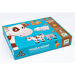 DJECO Пазл 9х12х15 гігант Корова Маргарита і її друзі, фото 2