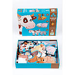 DJECO Пазл 9х12х15 гігант Корова Маргарита і її друзі, фото 3