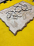 Карта-пазл Україна, фанера, т. 8 мм, розмір 30х22 див. TERMOIZOL®, фото 4