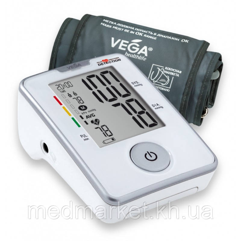 Автоматичний цифровий вимірювач артеріального тиску Vega- VA-330 - фото 1 - id-p839132904