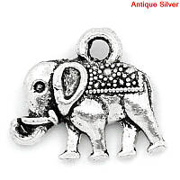Підвіска Finding Кулон слон Античне срібло 14 мм x 12 мм 224612