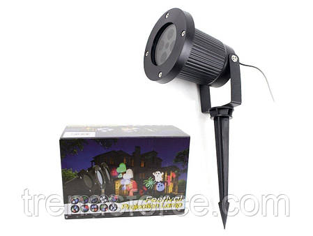 Проєктор лазерний вуличний з малюнками Festival Projection Lamp 12 pictures 134006, фото 1