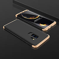 Чохол GKK 360 для Samsung S9 Plus / G965 бампер оригінальний накладка Black-Gold