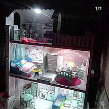 Освітлення МАКСІ для лялькового будиночка Люкс (5 LED-світильників + LED-гірлянда), фото 2