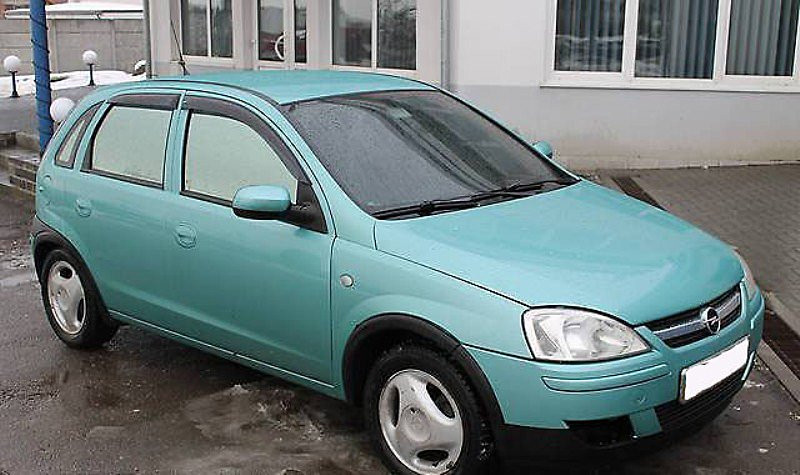 Дефлектори вікон (вітровики) OPEL Corsa C 5d 2000-2006 Cobra tuning O11500