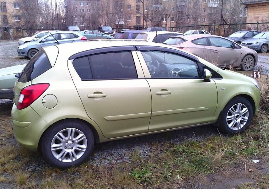 Дефлектора вікон (вітровики) Opel Corsa D 5d 2006 Cobra tuning O10806