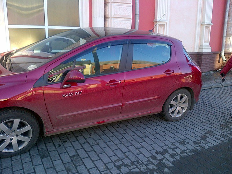 Дефлектори вікон (вітровики) PEUGEOT 308 Hb 5d 2008 Cobra tuning P10508