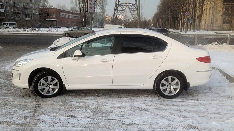 Дефлектори вікон (вітровики) PEUGEOT 408 Sd 2012 Cobra tuning P11412
