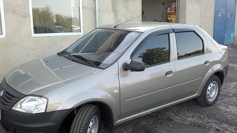 Дефлектори вікон (вітровики) Renault Logan Sd 2005 (Рено Логан) R10605