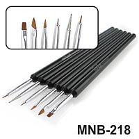 Набір пензликів для дизайну MaXmar з 6 інструментів MNB-218