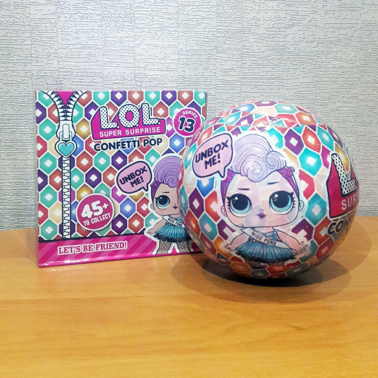 Лялька ЛОЛ конфеті СВІТЛО і МУЗИКА 12,5*12,5 см, фото 1