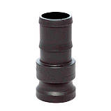 Швидкороз'ємне з'єднання Камлок (CAMLOCK) Тип E 76 мм. 3"Ніпель (тато) з штуцером в шланг, фото 2