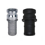 Швидкороз'ємне з'єднання Камлок (CAMLOCK) Тип E 76 мм. 3"Ніпель (тато) з штуцером в шланг, фото 4