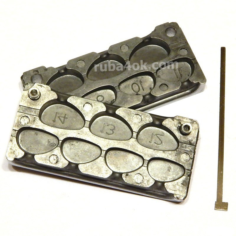 Форма розбірної "Голови риби" 8-14г, фото 1