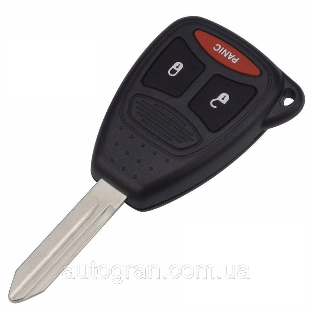Корпус ключа Chrysler 2+panic кнопки тип1, фото 1