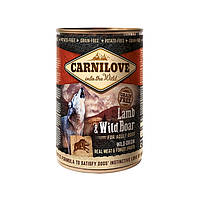 Carnilove Lamb and Wild Boar консервы для собак с ягненком и диким кабаном 400г