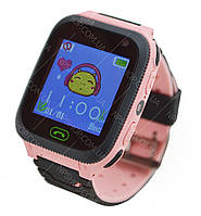 Детские умные часы с GPS UWatch F3 с фонариком и камерой розовый