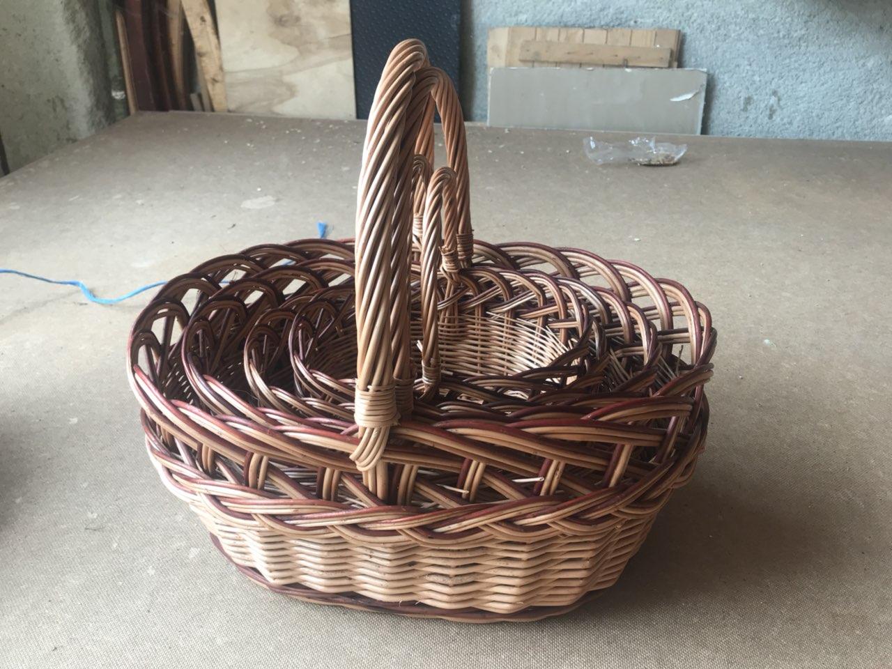 Набор плетеных корзин 4шт.: продажа, цена в Хусте. Корзины, плетеные ...