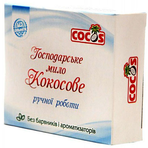 Господарське мило Cocos з кокосової олії ручної роботи 100 г