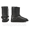 Жіночі уггі UGG Short Chain leather black original, фото 3