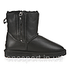 Жіночі уггі UGG Mini Zip leather black original, фото 4