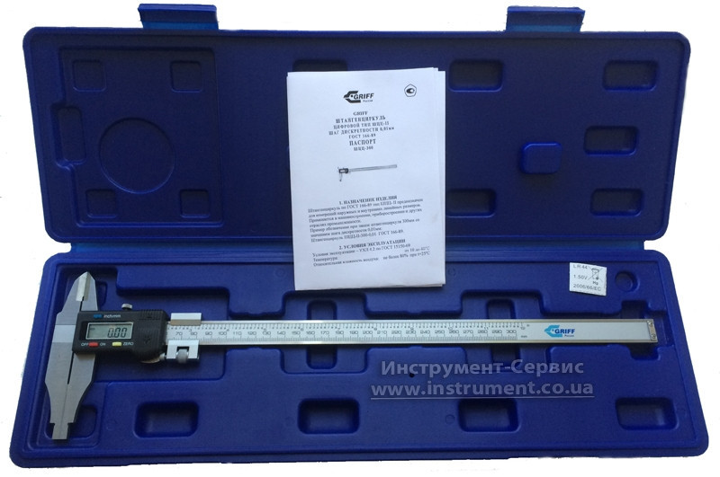 Штангенциркуль електронний ШЦЦ-II-300 - 0,01 (GRIFF), фото 1