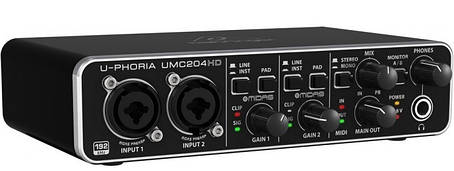 Аудіоінтерфейс Behringer UMC204HD, фото 1