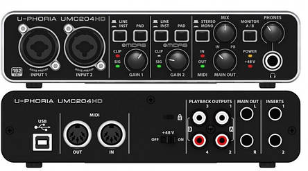 Аудіоінтерфейс Behringer UMC204HD, фото 2