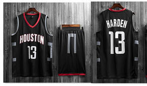 Баскетбольна форма чорна Харден 13 комплект Х'юстон Рокетс Harden Houston Rockets