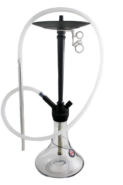 Кальян AMY Deluxe 066.01 Alu Deluxe висота 80 см на 1 персону прозорий