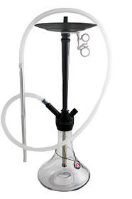 Кальян AMY Deluxe 066.01 Alu Deluxe висота 80 см на 1 персону прозорий