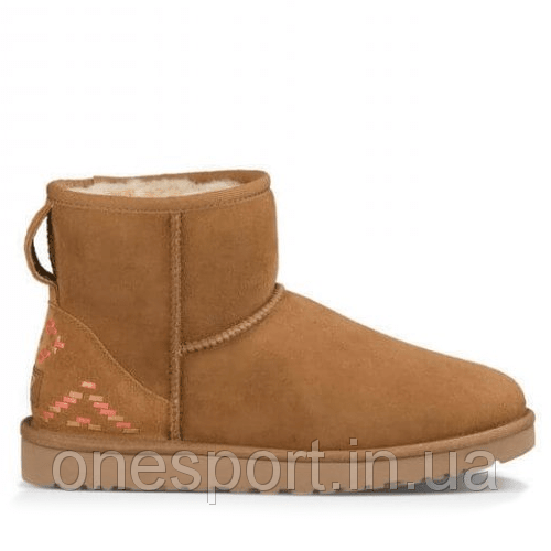 Жіночі уггі UGG Mini Ornament Chestnut original