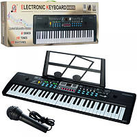 Синтезатор MQ601-605UFB 61 клавиша, микрофон, запись, 16 тонов, 10 ритмов, Bluetooth, USB вход, 2 цвета, на ба