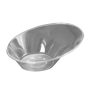 Піала одноразова овальна фуршетна стеклоподібна прозора 50 мл 9,4×7,5×3,3 см (10 шт/уп)