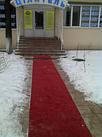 Красная дорожка для посетителей клиники 1