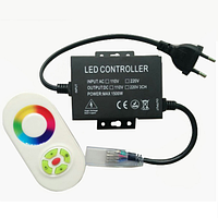Контролер для світлодіодного неону Biom 220 В RGB IP68 1200 W із сенсорним RF-комплектом