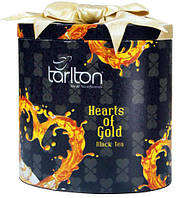 Чай чорний цейлонський Tarlton Hearts of Gold Тарлтон Золотое Сердце 100 г жб ФБОП листовий сорт FBOP