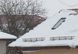 Комплект Решітчасті снігозатримачі 2 * 0.18 м для керамічної черепиці та сланцевої покрівлі