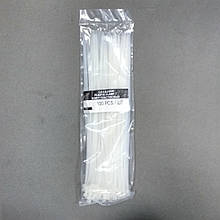 Хомут пластиковий білий 4.8 на 350 мм LSA