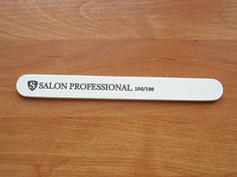 Пилка "Salon professional"- біла, пряма, 100/100 грід