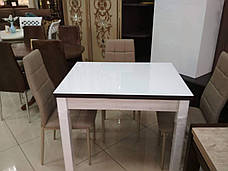 Обідній стіл для маленької кухні Марсель зі склом Fusion Furniture, колір на вибір, фото 3